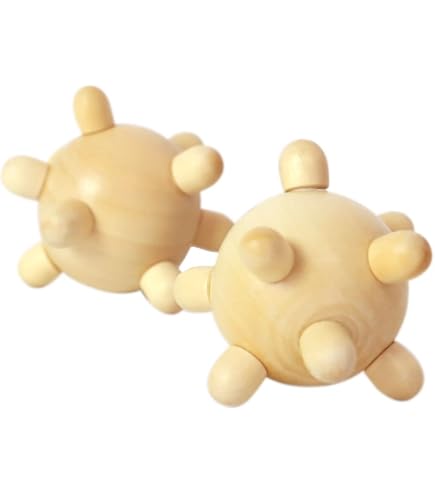 Amazon.co.jp: マッサージボール 六角形 木製 ハンドマッサージ